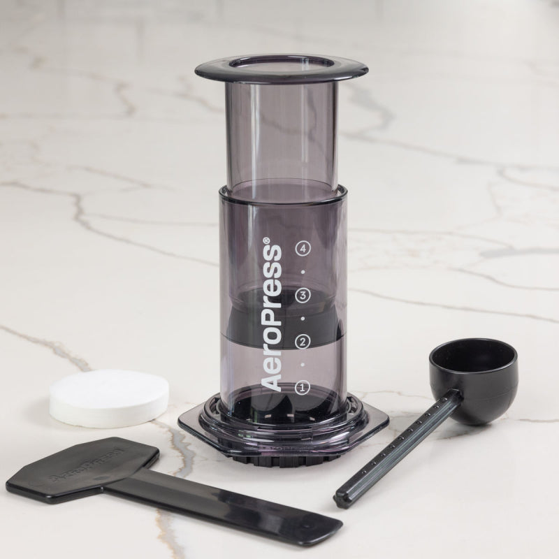 AEROPRESS CLEAR BLACK COFFEE MAKER - The Coffee Machine Collective