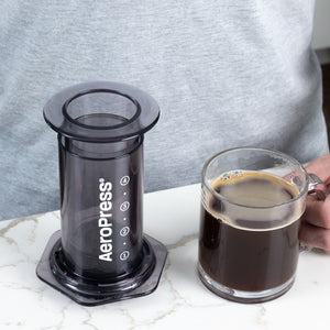 AEROPRESS CLEAR BLACK COFFEE MAKER - The Coffee Machine Collective
