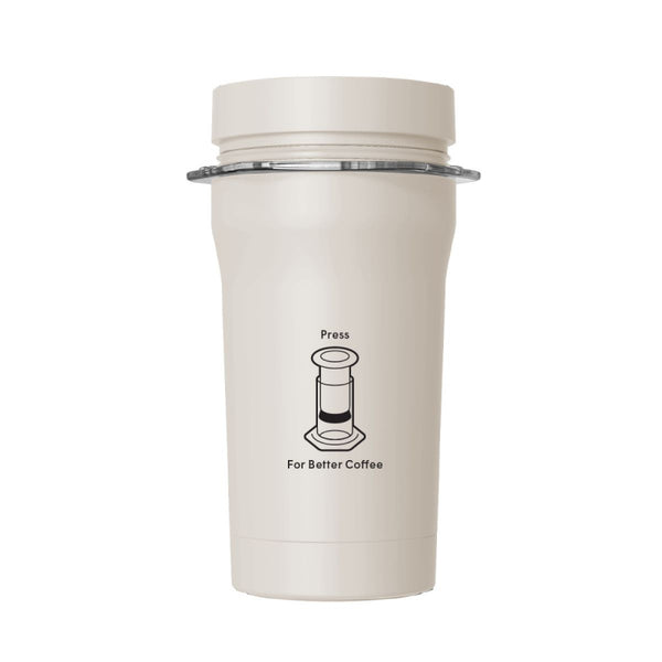AEROPRESS GO PLUS TRAVEL COFFEE PRESS - CREAM - The Coffee Machine Collective