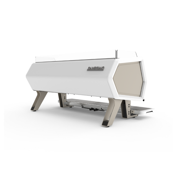Sanremo D8 plus white/Champagne Espresso machine - The Coffee Machine Collective