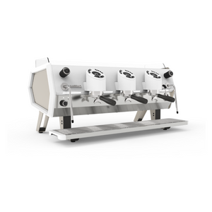 Sanremo D8 plus white/Champagne Espresso machine - The Coffee Machine Collective