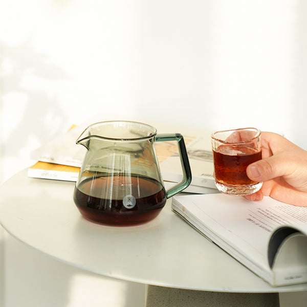 TIMEMORE COFFEE SERVER 360ML - TRANSPARENT BLACK - The Coffee Machine Collective