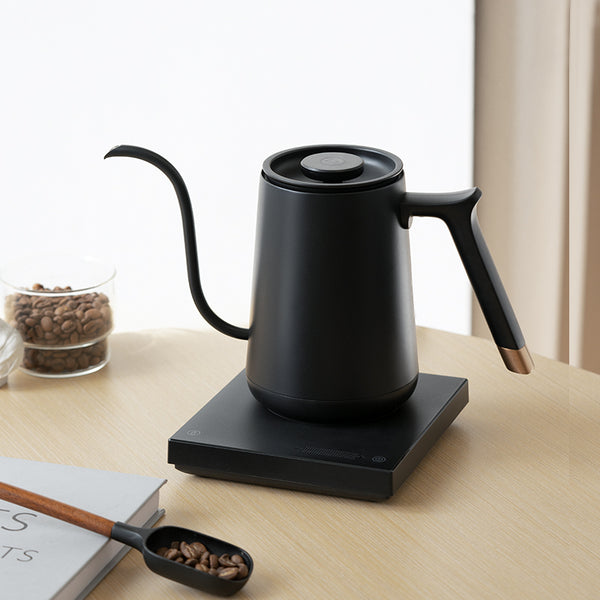 TIMEMORE FISH SMART ELECTRIC POUR OVER KETTLE - BLACK 600ML - The Coffee Machine Collective